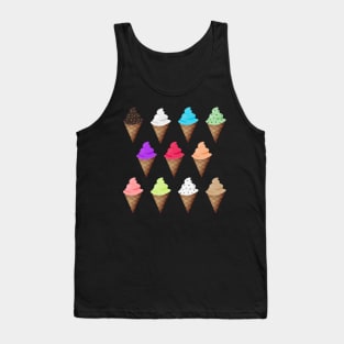 Variety of Ice Cream Flavors Tank Top